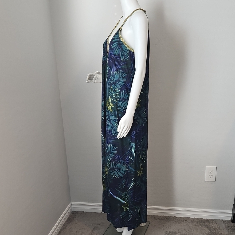 Tropical Print Swim Coverup - Picture 2 of 4